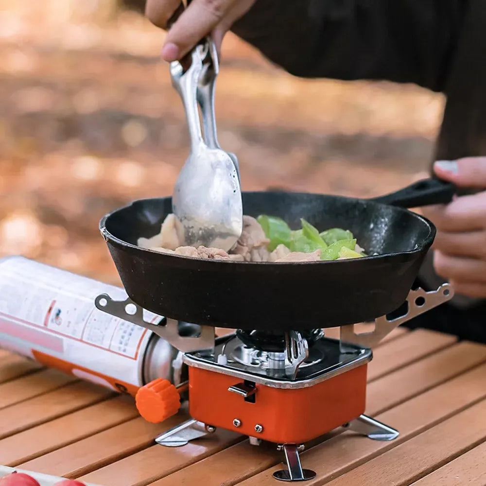 Night Cat Backpacking Stove Portable: Camping Gas Stove Foldable Mini Collapsible