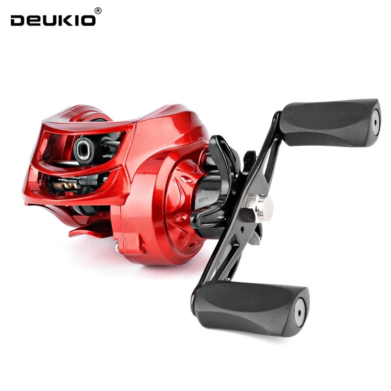 DEUKIO Lure Baitcasting Reel Saltwater Freshwater Fishing Reels Max Drag 8KG 3+1BB Light Surf Cast Reel Baitcaster Reels