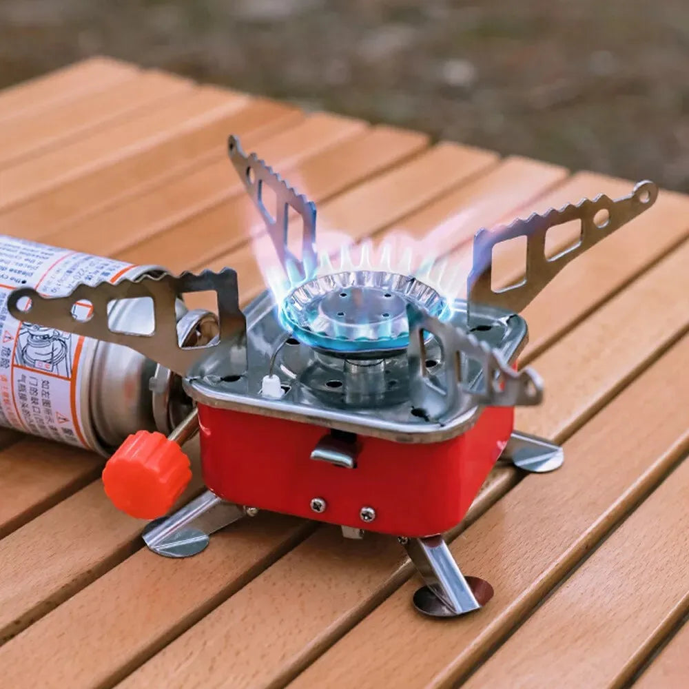 Night Cat Backpacking Stove Portable: Camping Gas Stove Foldable Mini Collapsible