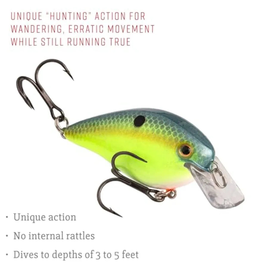 KVD 1.5 Hard Knock Fishing Lure, 3/8 oz, 3D Lifelike Eyes