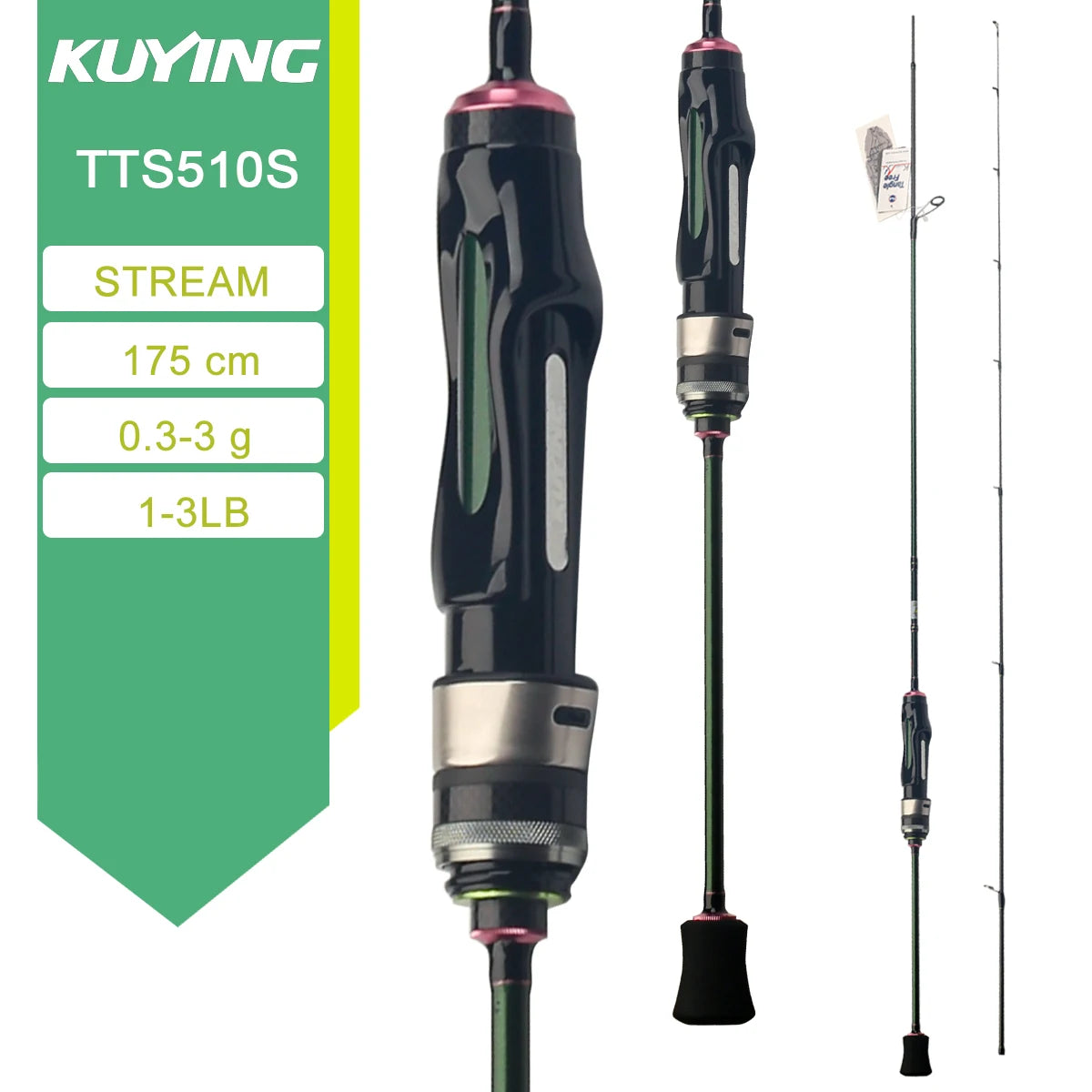 KUYING TETON Spinning Casting Rod For Fishing Lure Rods BFS Pole Carbon 0.8-8g 1-8lb FUJI Parts Baitcaster