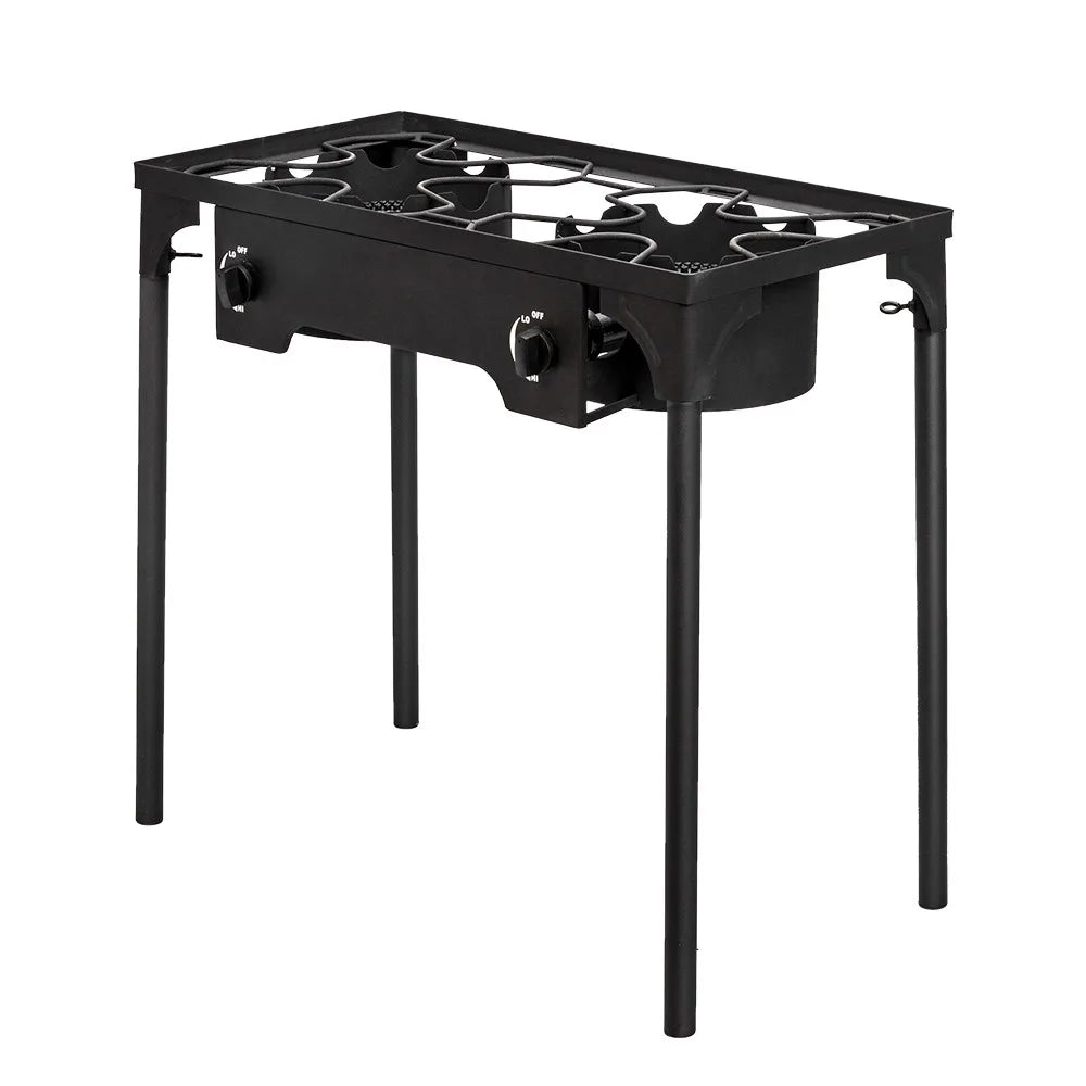 Professional Outdoor Double Stove Propane Burner Portable 2 Cooker 150000 BTU