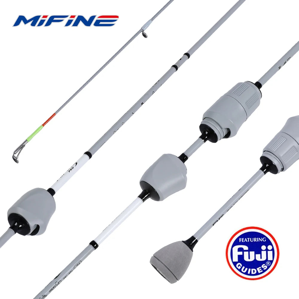 Mifine GHOST BLADE XUL Ultralight Spinning Rod 0.2-0.6g 30T Carbon Fiber Fuji Rings Tubular Tips for Trout Fishing Fast Action 1.93M