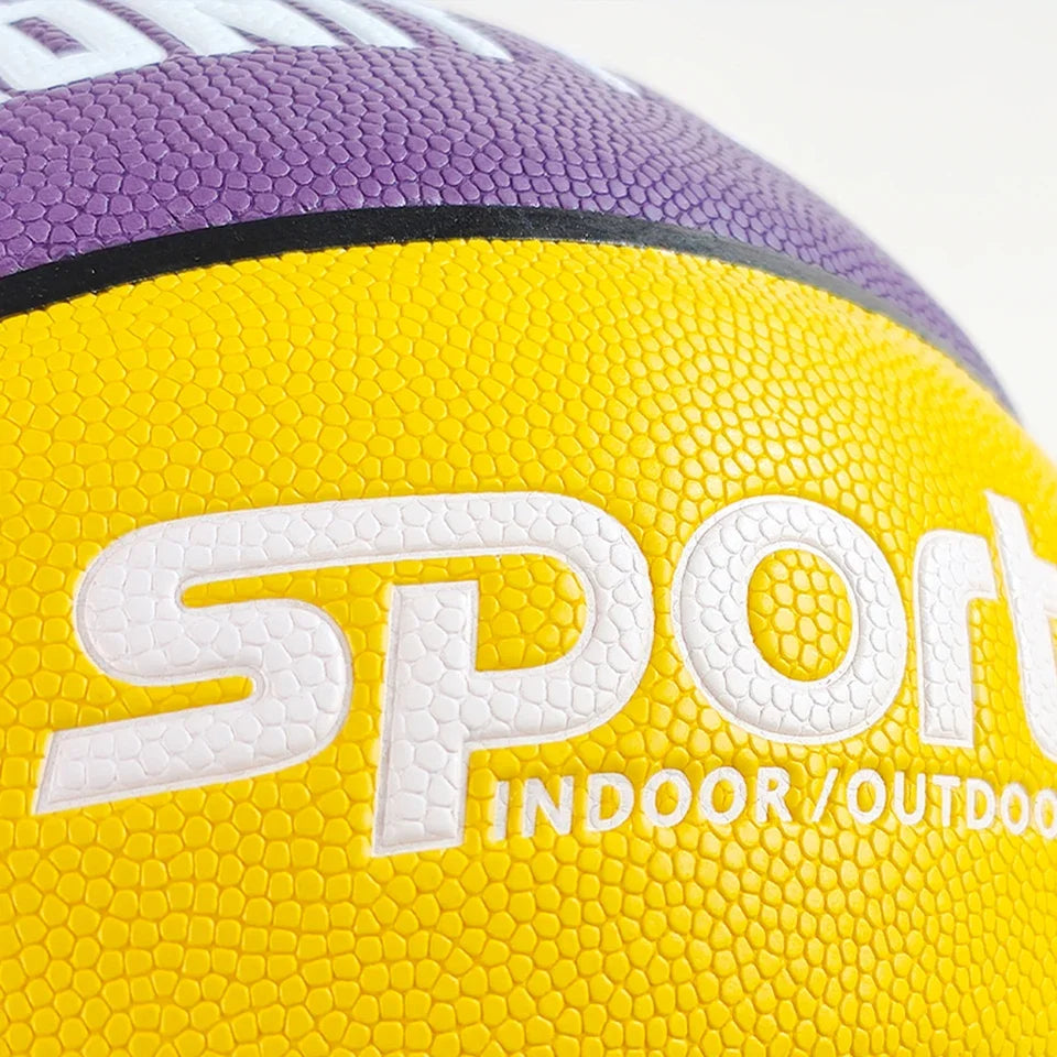 Customized Basketball Size 7 PU Men Women Indoor Dribble Practice Standard Balls Kids Adult Outdoor Competition Team Basketballs