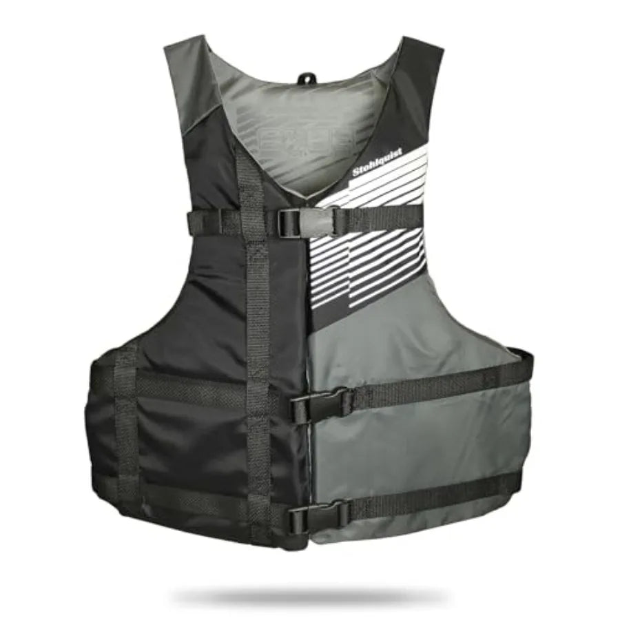 Life Jacket 50-90 lbs - Coast Guard Approved Life Vest - Type III PFD for Boys and Girls - Secure and Adjustable Fit for Swimmi